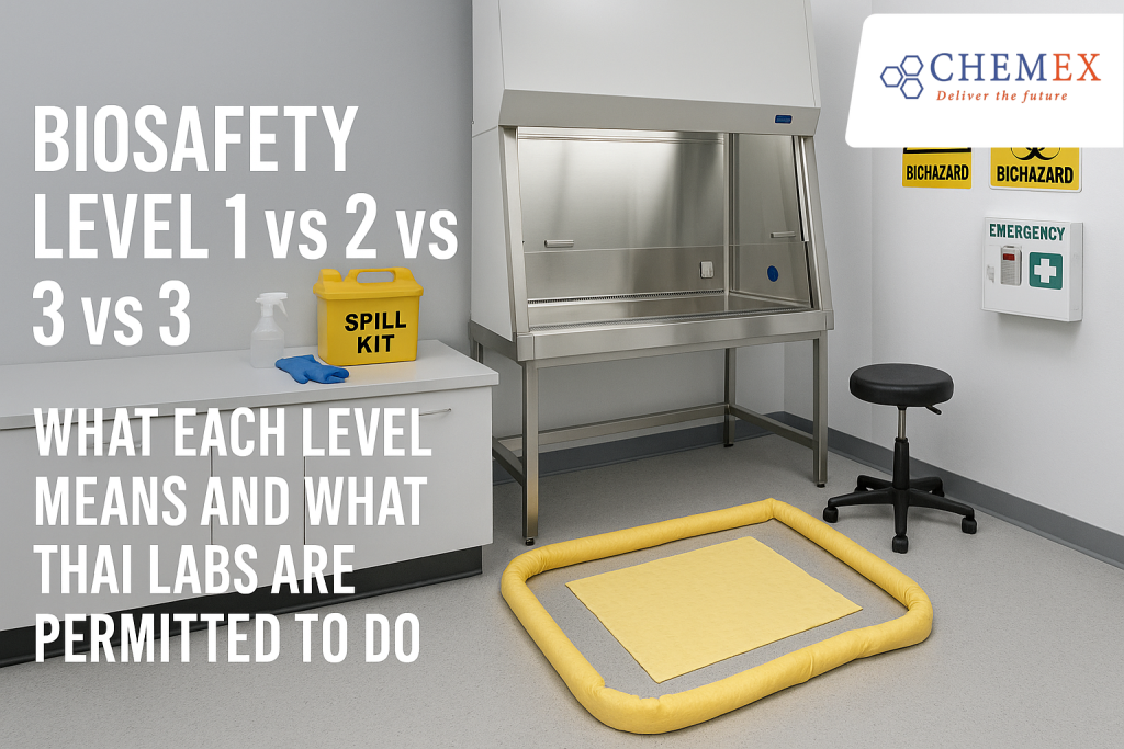 Illustration for Biosafety Level 1 vs 2 vs 3: What Each Level Means and What Thai Labs Are Permitted to Do