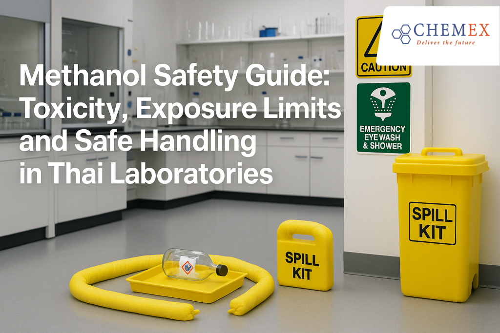 Illustration for Methanol Safety Guide: Toxicity, Exposure Limits, and Safe Handling in Thai Laboratories