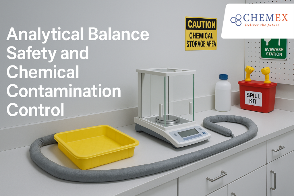 Illustration for Analytical Balance Safety and Chemical Contamination Control