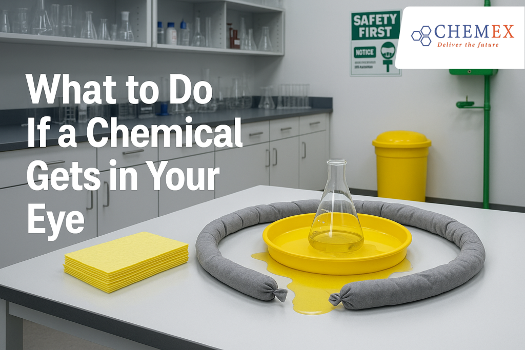 Illustration for What to Do If a Chemical Gets in Your Eye