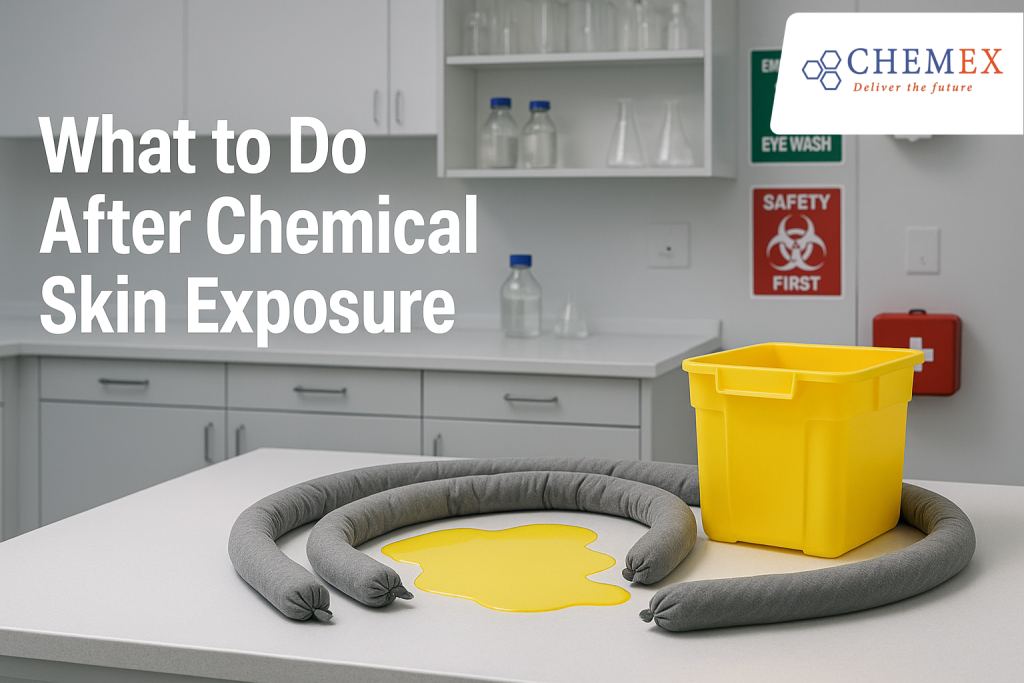 Illustration for What to Do After Chemical Skin Exposure