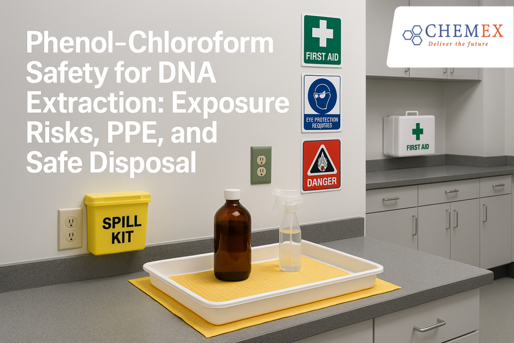 Illustration for Phenol-Chloroform Safety for DNA Extraction: Exposure Risks, PPE, and Safe Disposal