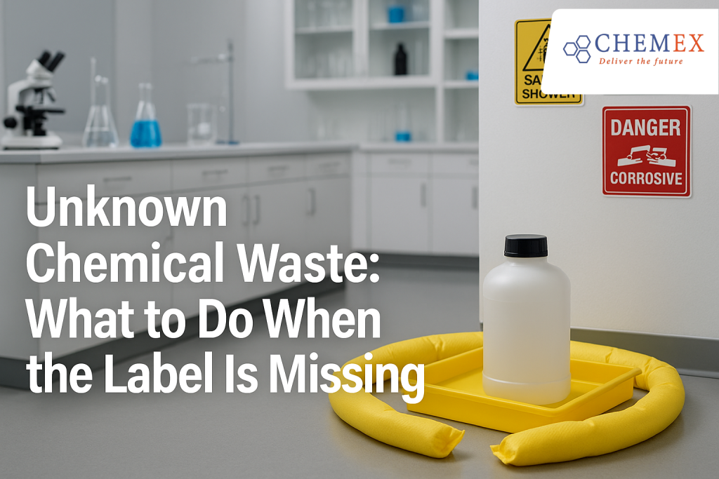 Illustration for Unknown Chemical Waste: What to Do When the Label Is Missing